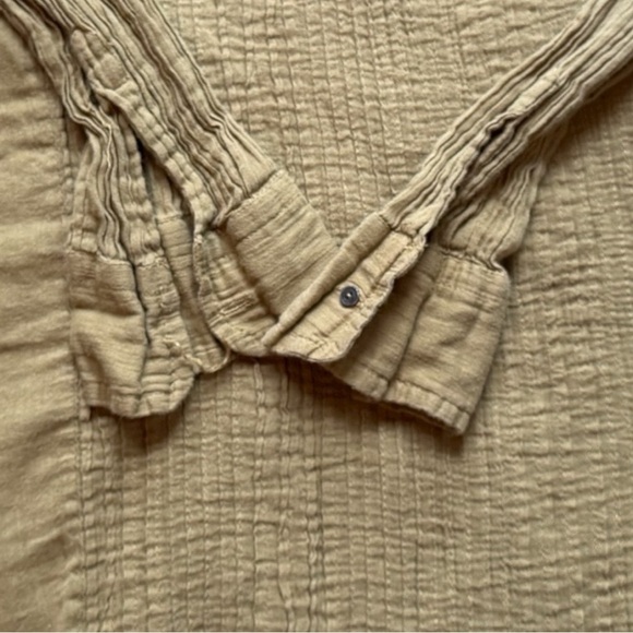 FREE PEOPLE FP One Penny Waverly Tunic – Khaki Green Flowy Boho Estimated Small - Picture 11 of 15